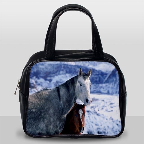 Winter Horses 0004 Classic Handbag (Two Sides) from ArtsNow.com Back