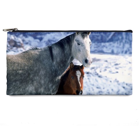 Winter Horses 0004 Pencil Case from ArtsNow.com Front