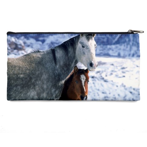 Winter Horses 0004 Pencil Case from ArtsNow.com Back