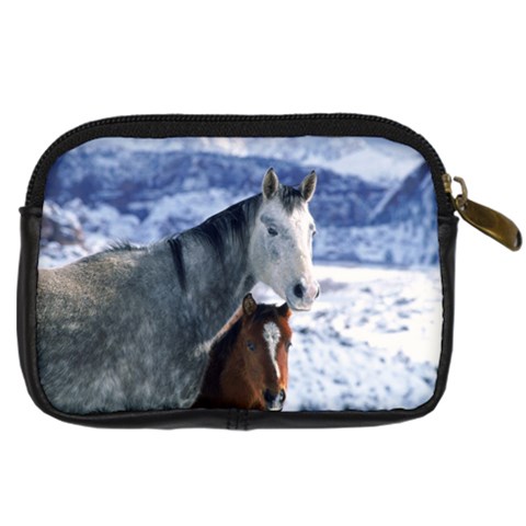 Winter Horses 0004 Digital Camera Leather Case from ArtsNow.com Back