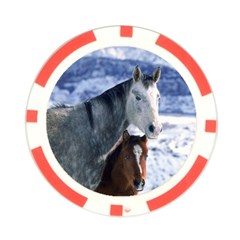 Winter Horses 0004 Poker Chip Card Guard (10 pack) from ArtsNow.com Front