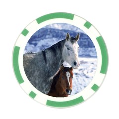 Winter Horses 0004 Poker Chip Card Guard (10 pack) from ArtsNow.com Front