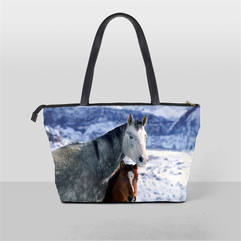 Winter Horses 0004 Classic Shoulder Handbag from ArtsNow.com Back