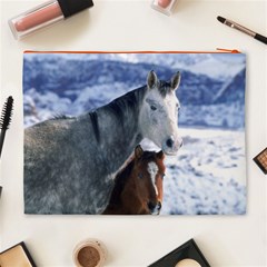 Winter Horses 0004 Cosmetic Bag (XL) from ArtsNow.com Back