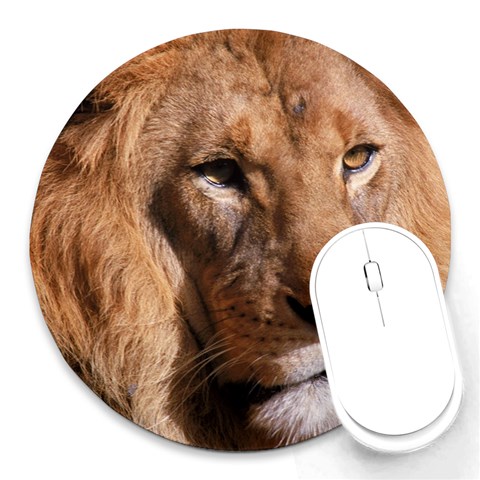 Lion 0006 Round Mousepad from ArtsNow.com Front