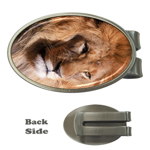 Lion 0006 Money Clip (Oval) from ArtsNow.com Front