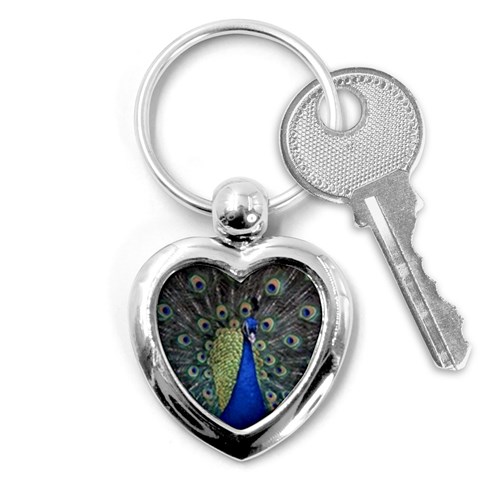 Peocock 0010 Key Chain (Heart) from ArtsNow.com Front