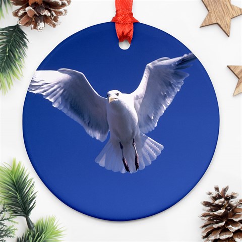 Seagull 0011 Round Ornament (Two Sides) from ArtsNow.com Back