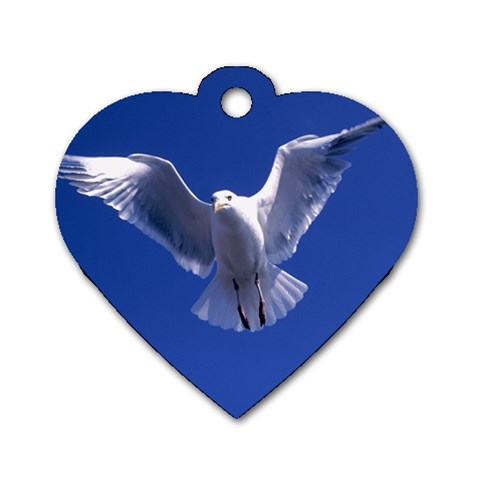 Seagull 0011 Dog Tag Heart (Two Sides) from ArtsNow.com Front