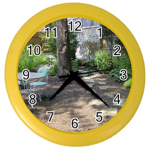 The Quiet Garden Color Wall Clock from ArtsNow.com Front