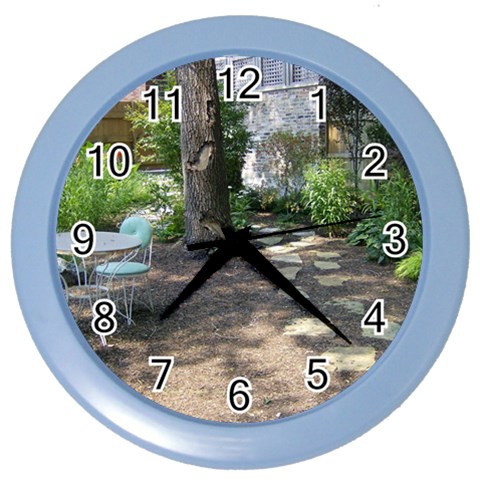 The Quiet Garden Color Wall Clock from ArtsNow.com Front