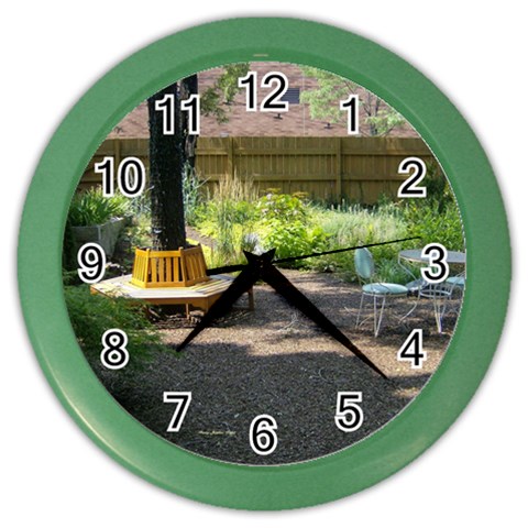 Patio Garden Color Wall Clock from ArtsNow.com Front