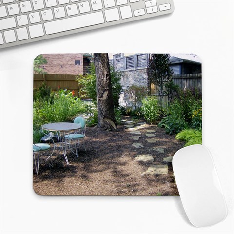 The Quiet Garden Collage Mousepad from ArtsNow.com 9.25 x7.75  Mousepad - 1