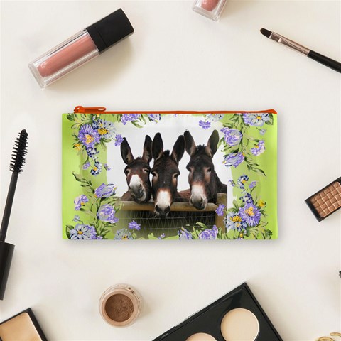 Three Donks Cosmetic Bag (Small) from ArtsNow.com Front