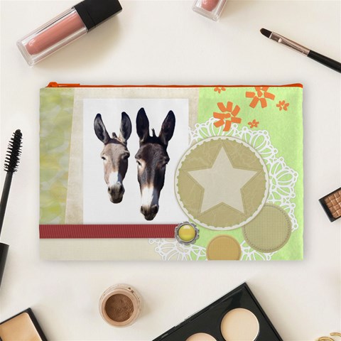 Two donks Cosmetic Bag (Large) from ArtsNow.com Front