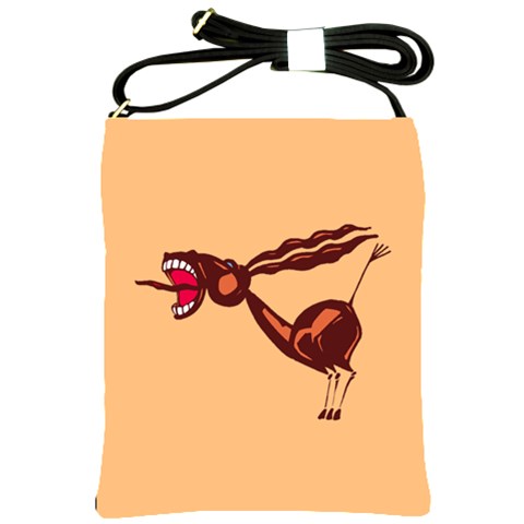 Braying Donkey Shoulder Sling Bag from ArtsNow.com Front