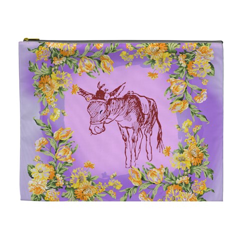 Donkey Cosmetic Bag (XL) from ArtsNow.com Front