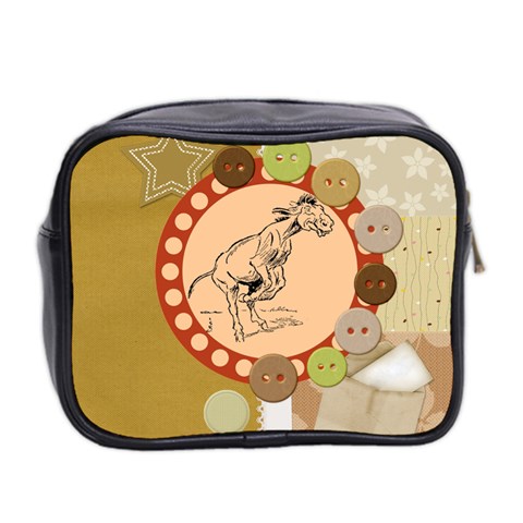 Naughty donkey Mini Toiletries Bag (Two Sides) from ArtsNow.com Back