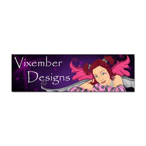 Vixember Logo Sticker Bumper (10 pack) from ArtsNow.com Front