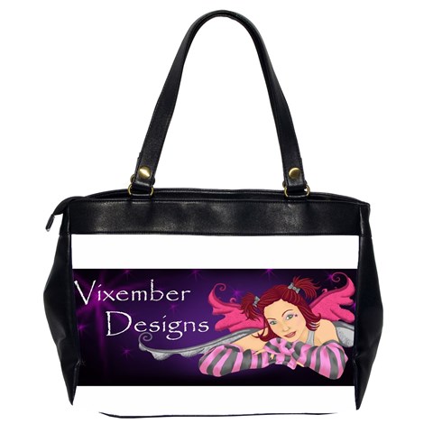 Vixember Logo Oversize Office Handbag (Two Sides) from ArtsNow.com Back