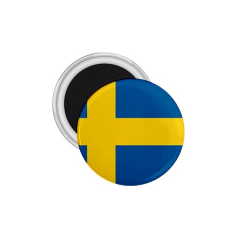 Swedish Flag 1.75  Magnet from ArtsNow.com Front