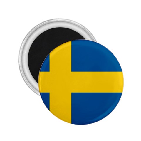 Swedish Flag 2.25  Magnet from ArtsNow.com Front