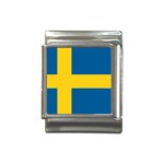 Swedish Flag Italian Charm (13mm)