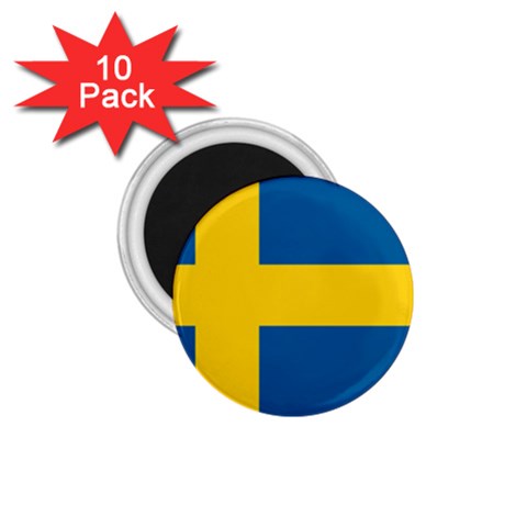 Swedish Flag 1.75  Magnet (10 pack)  from ArtsNow.com Front