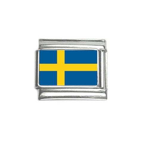 Swedish Flag Italian Charm (9mm) from ArtsNow.com Front