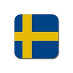 Swedish Flag Rubber Coaster (Square)