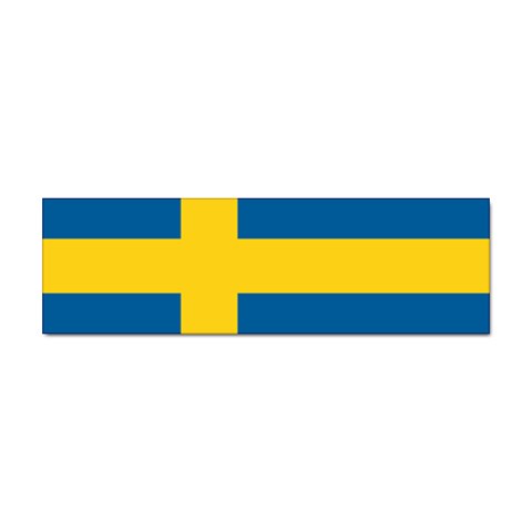 Swedish Flag Sticker Bumper (10 pack) from ArtsNow.com Front