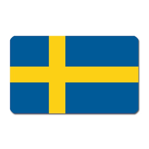 Swedish Flag Magnet (Rectangular) from ArtsNow.com Front