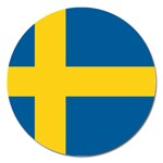 Swedish Flag Magnet 5  (Round)