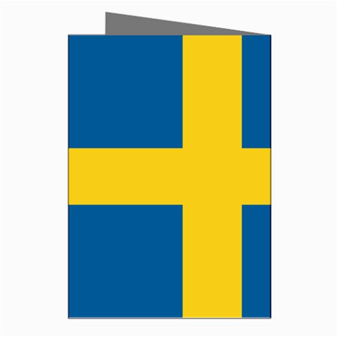 Swedish Flag Greeting Cards (Pkg of 8) from ArtsNow.com Right