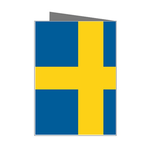 Swedish Flag Mini Greeting Card from ArtsNow.com Right