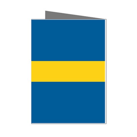 Swedish Flag Mini Greeting Cards (Pkg of 8) from ArtsNow.com Left