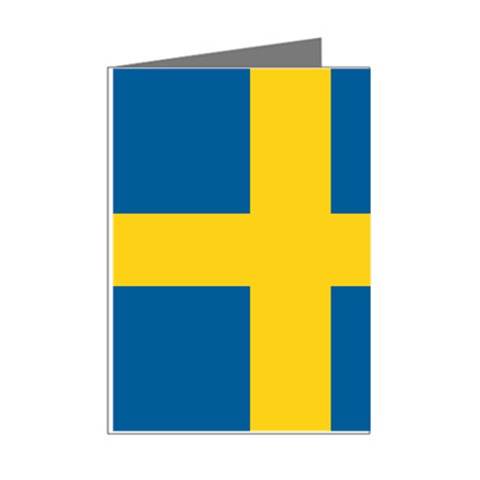 Swedish Flag Mini Greeting Cards (Pkg of 8) from ArtsNow.com Right