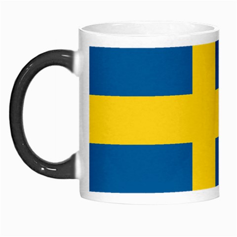 Swedish Flag Morph Mug from ArtsNow.com Left