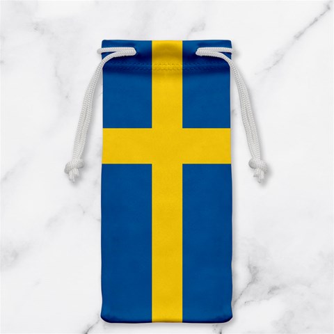 Swedish Flag Jewelry Bag from ArtsNow.com Back