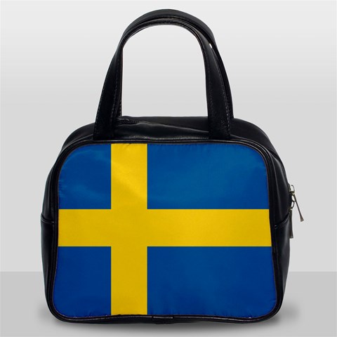 Swedish Flag Classic Handbag (Two Sides) from ArtsNow.com Front