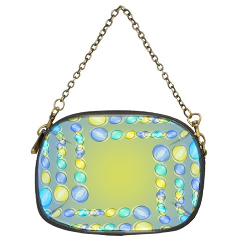 Pastel Square Swirl Chain Purse (Two Sides) from ArtsNow.com Back