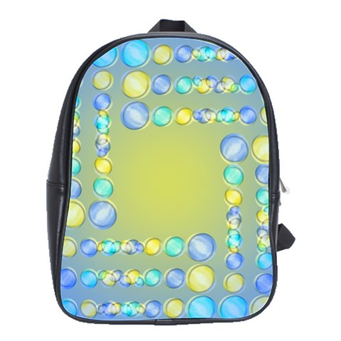 Pastel Square Swirl School Bag (Large) from ArtsNow.com Front