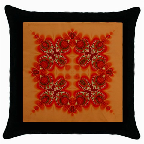 Kalaiscopes Star Throw Pillow Case (Black) from ArtsNow.com Front