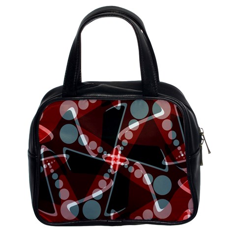 Abstract Crossdots Art Classic Handbag (Two Sides) from ArtsNow.com Front