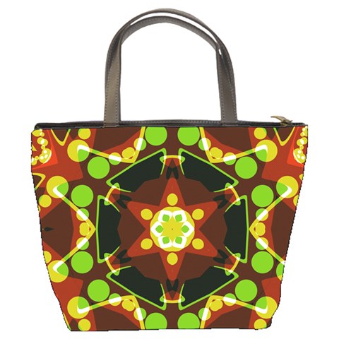 Sortiaria Geo Dots Art Bucket Bag from ArtsNow.com Back