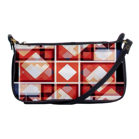 Abstract squares Shoulder Clutch Bag from ArtsNow.com Front