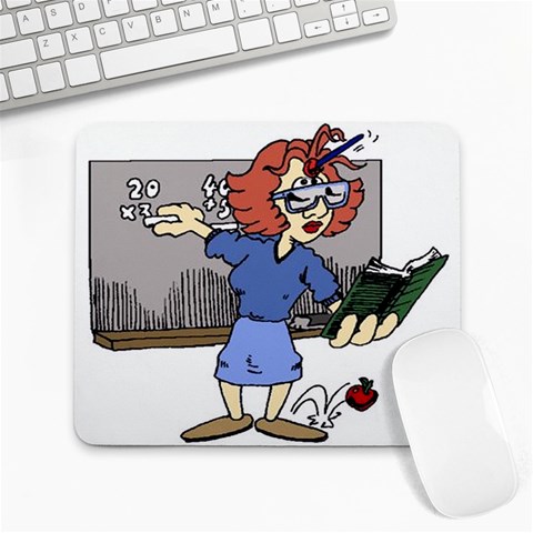 Math Teacher Large Mousepad from ArtsNow.com Front