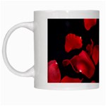 Red Petals on the White Mug