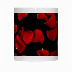 Red Petals on the White Mug from ArtsNow.com Center