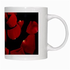 Red Petals on the White Mug from ArtsNow.com Right